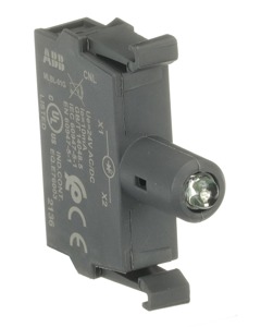 LED element 22mm green 17-26VUC MLBL-01G front fastening